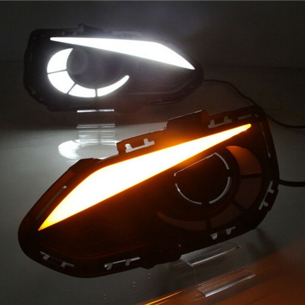 Car LED DRL Daylihgts For Honda Fit Jazz 2017 2018 