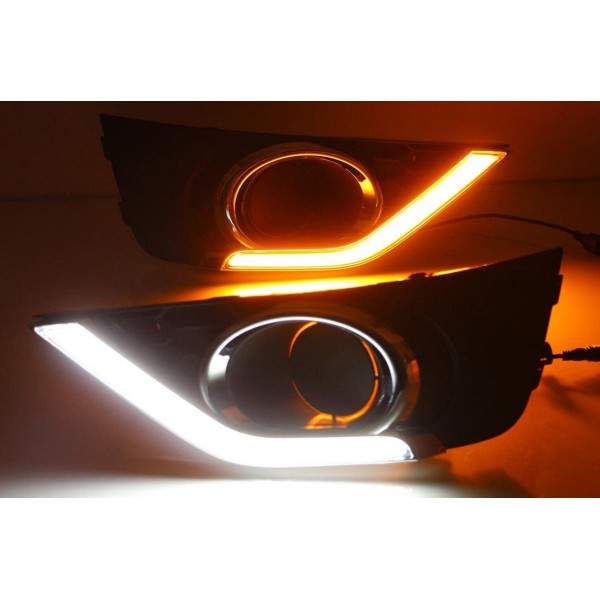  LED with yellow light DRL kit For Honda BRV BR-V 2015-2017