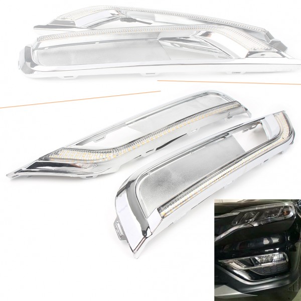 DRL LED Daytime Running Light Turn Signal Lamp Functions For Honda CR-V CRV 2015 2016