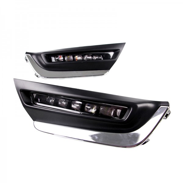 Front Bumper LED Fog Lamp Light DRL Daytime Running Light For Honda CR-V CRV 2017 2018