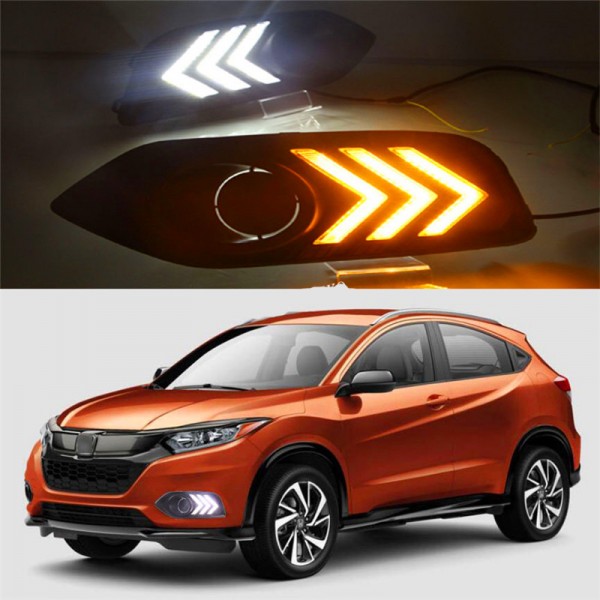 For Honda VEZEL HRV HR-V 2018 2019 2020 LED Daytime Running Lights DRL