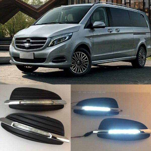 LED Daytime Running Lights for Mercedes Benz V V260 2015+ with Turn Signals