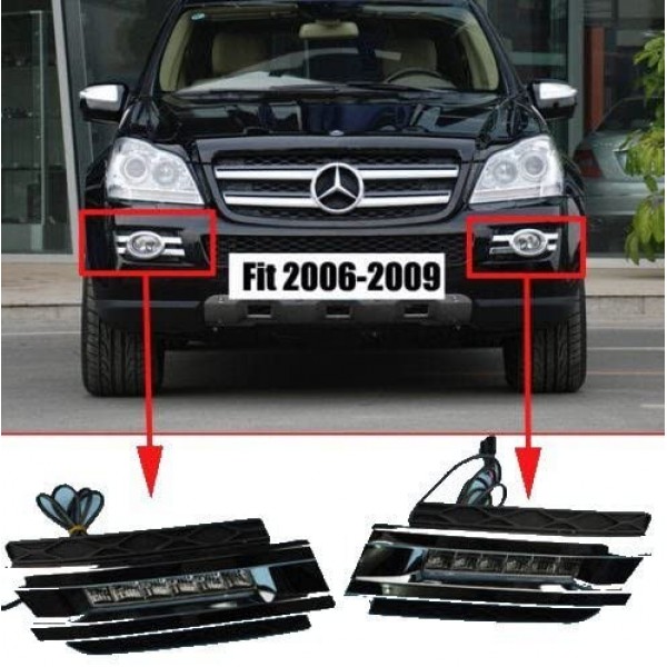 Car LED DRL Daytime lamp kit For 2006-2011 Mercedes-Benz W164 GL320 350 420 450 550