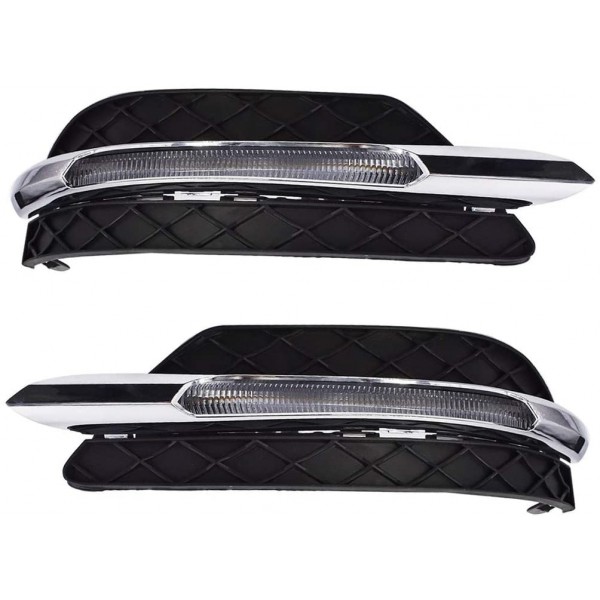 LED DRL Fog Light Lamp Cover for Mercedes Benz C-Class W204 C300 2011-2013