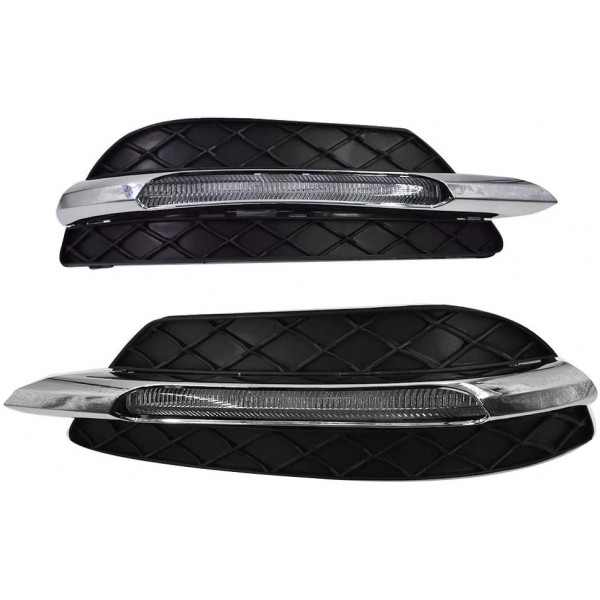 LED DRL Fog Light Lamp Cover for Mercedes Benz C-Class W204 C300 2011-2013