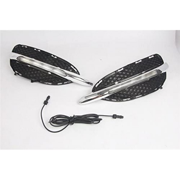Car LED DRL Daytime lamp kit For Mercedes Benz W212 E-Class E180 E200 E260 E320 E400 2014 2015 
