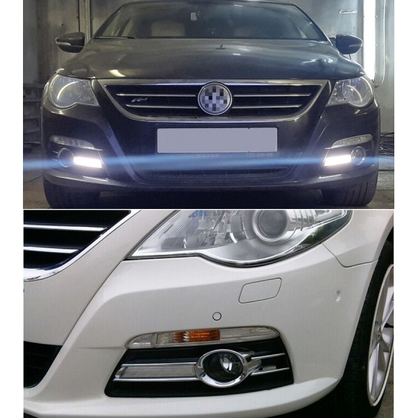Car LED Daytime Running Lights DRL For Volkswagen VW Passat CC 2009 2010 2011 2012 