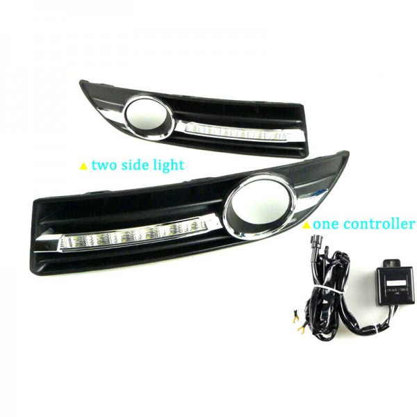 LED DRL Daytime Running Lights Fog light Driving Bumper Fit For VW Polo 2005+