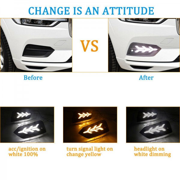 For Volvo XC60 2018 2019 LED Daytime Running Lights 
