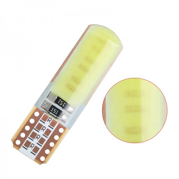  T10 cob 12 LED Silicone