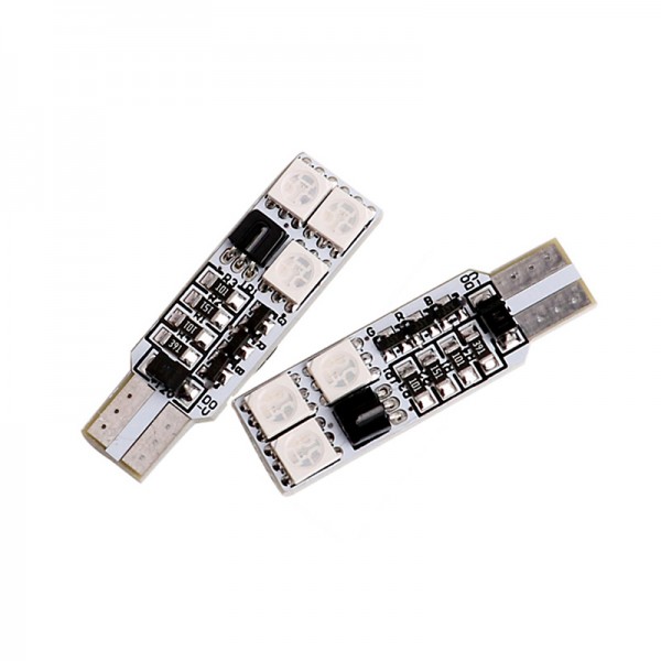  5050 6SMD T10 RGB with Remote Control 