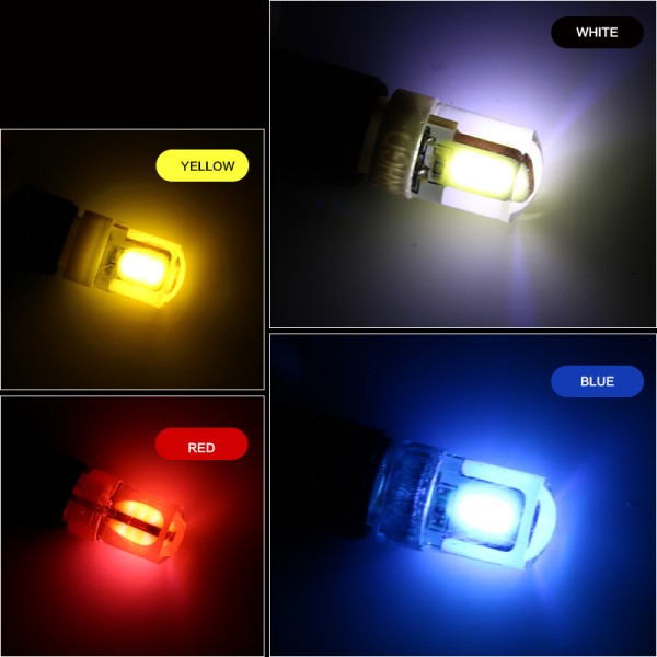 Silicon LED T10 194 W5W cob 6 chips