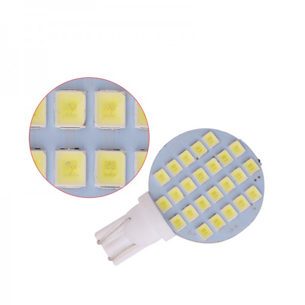 12V T10 1210 24SMD Led Reading Dome Panel Lights 
