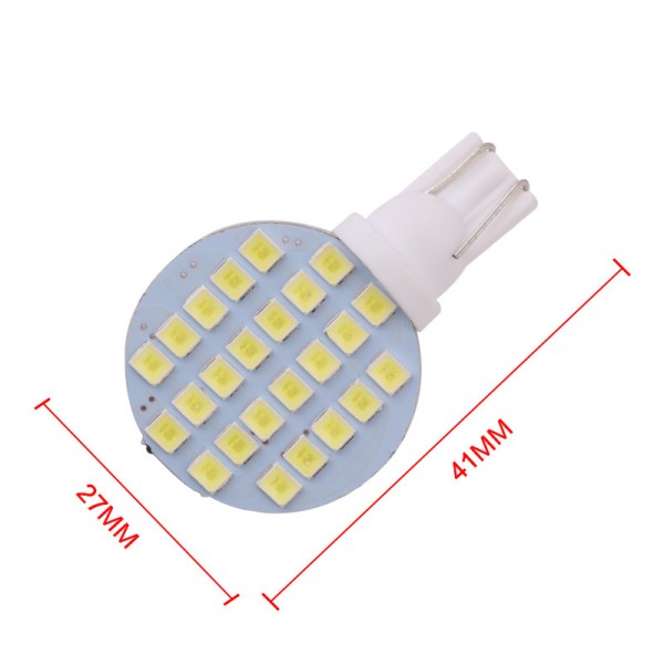 12V T10 1210 24SMD Led Reading Dome Panel Lights 