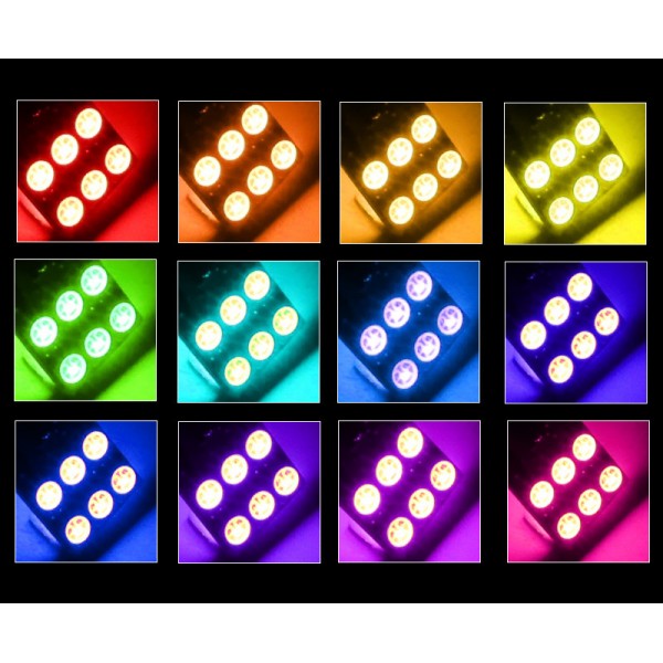 Remote Control  T10 5050 6SMD RGB