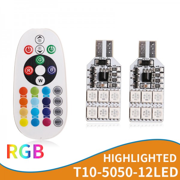 Remote Control  T10 5050 6SMD RGB