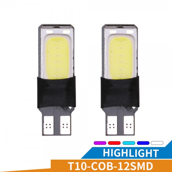 Error Free w5w 194 T10 COB 12LEDS Canbus