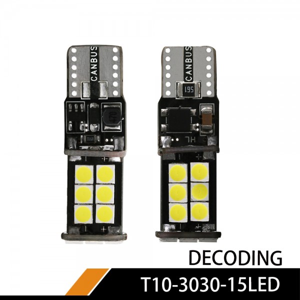  T10 width lamp 3030 15smd CANBUS 
