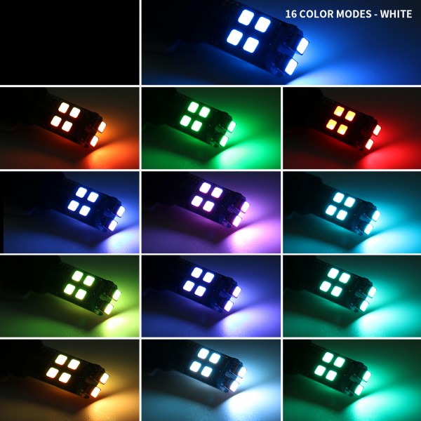 T10 RGB LED Bulb RF Remote 3535 SMD