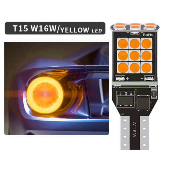  No Error Car LED Bulb T15 921 24 smd 3030 Canbus Reverse LED Light W16W