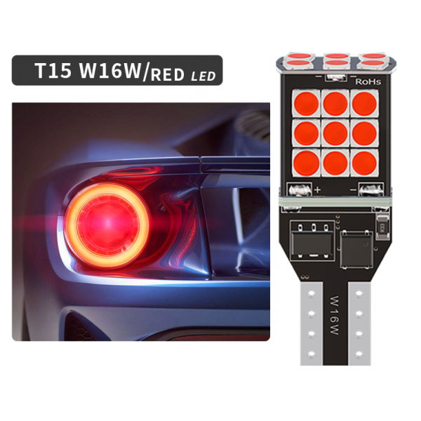  No Error Car LED Bulb T15 921 24 smd 3030 Canbus Reverse LED Light W16W