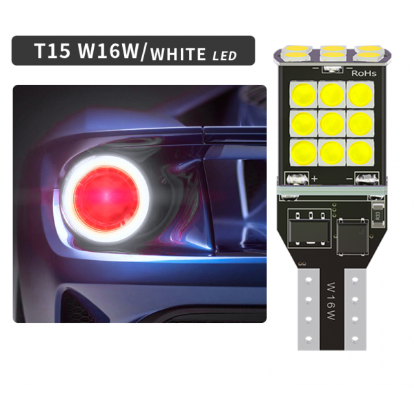  No Error Car LED Bulb T15 921 24 smd 3030 Canbus Reverse LED Light W16W