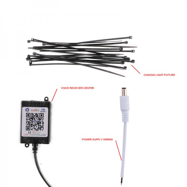  Music Control Car RGB LED Strip Lamp Kit
