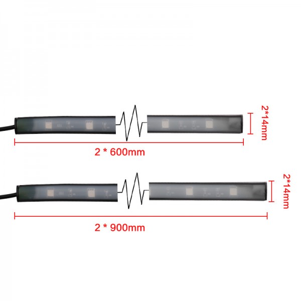  Music Control Car RGB LED Strip Lamp Kit