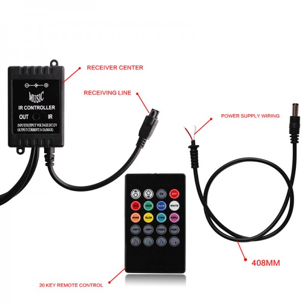 Neon Light Underglow with 4pcs RGB LED Strip
