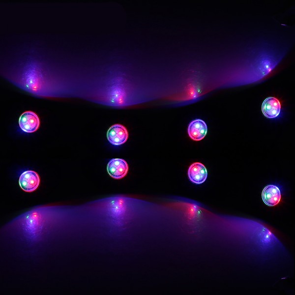 Waterproof Bluetooth Controlled 16W 8pcs RGB mini LED rock light kit