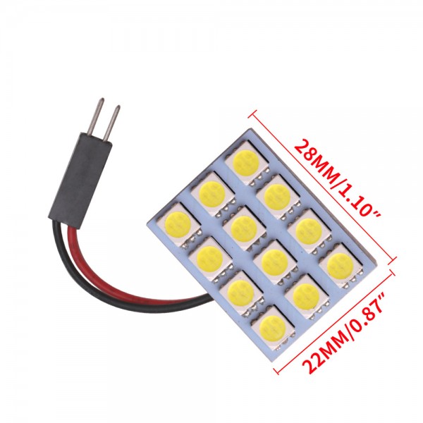 12SMD 5050 LED Auto Car Top Dome Light 