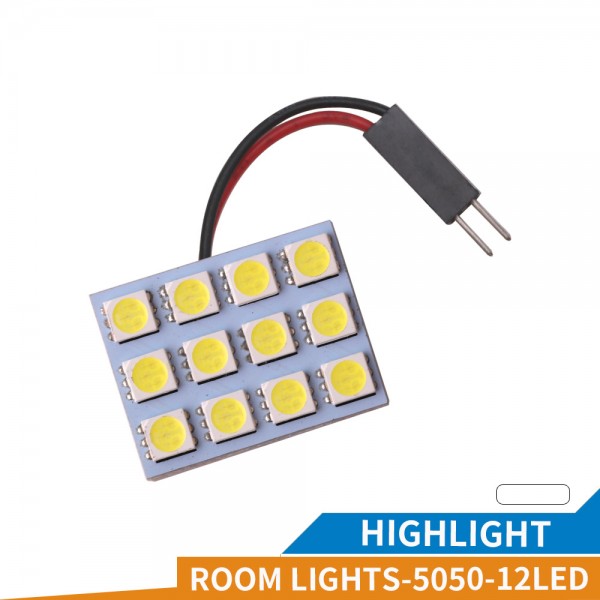 12SMD 5050 LED Auto Car Top Dome Light 