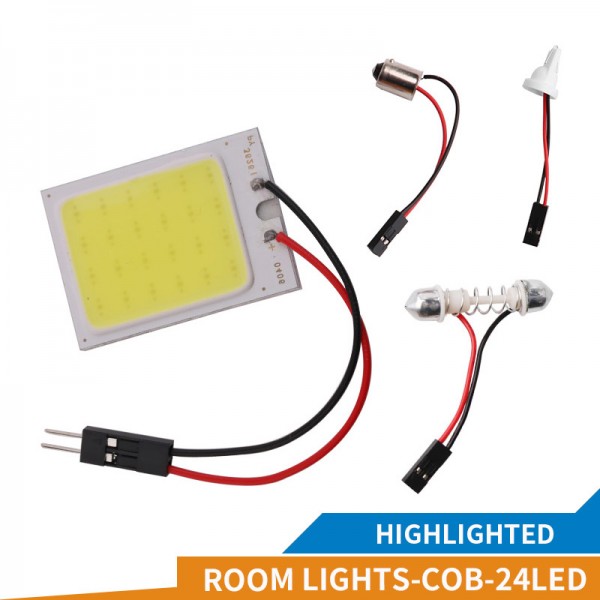 24 leds COB Chip Car Interior dome Light 