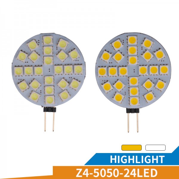 5050 24Smd G4 Car Lamp Auto Led Bulb Lighting