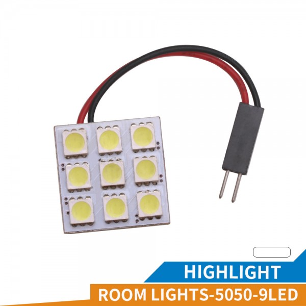 9 SMD 5050 LED Dome Panel Bulbs