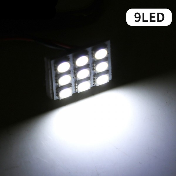 9 SMD 5050 LED Dome Panel Bulbs