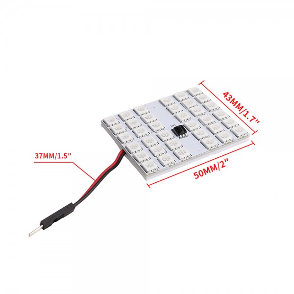 Car rgb 5050 36SMD Panel dome led Bulbs