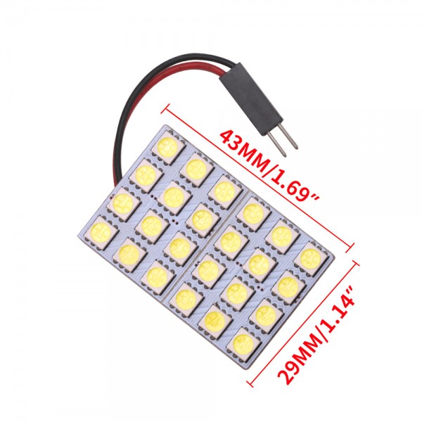 Festoon dome light 24SMD 5050 LED Bulb