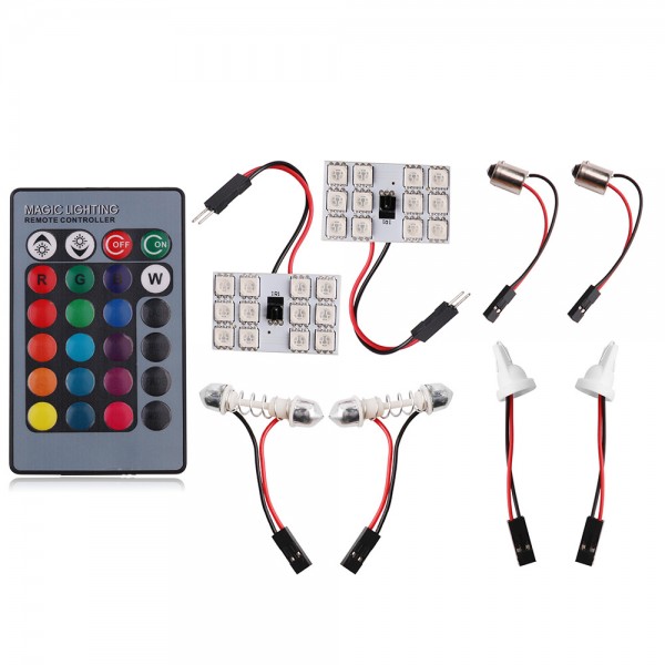 RGB 5050 12SMD LED Panel Dome Light 