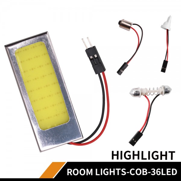 Roof light COB 36chip T10 Festoon Ba9s Interior Dome Light 