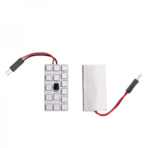 T10 Festoon BA9S 15Led RGB 5050 LED Dome Light