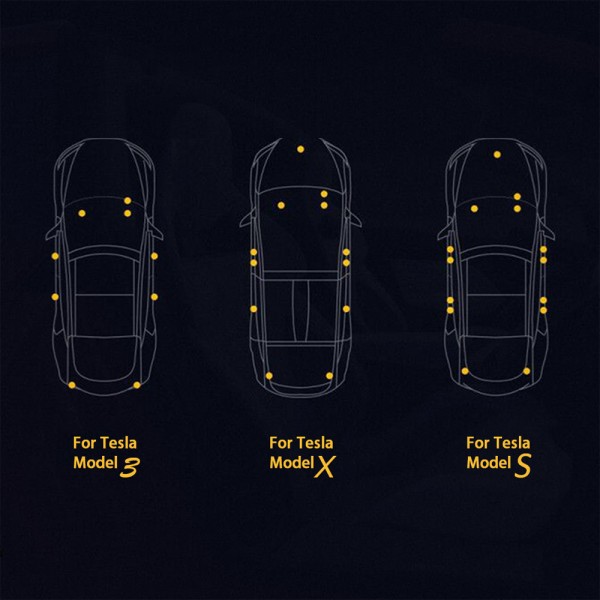 LED 12V Car License Plate Light For Tesla Model 3 Model S Model X No Error Canbus