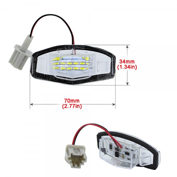 Auto Led License Number Plate Light Replacement Error Free for Acura MDX RL TL TSX ILX 