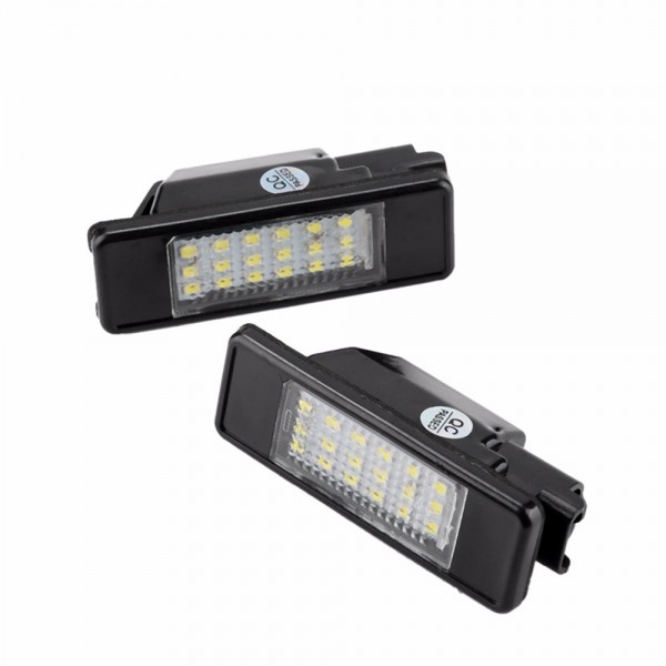 LED 12V Car License Plate Light For Citroen Berlingo C2 C3 C4 C5 II C6 C8 No Error Canbus