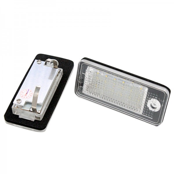 For Audi A3 S3 8P A4 B6 B7 A5 A6 4F Q7 A8 S8 C6 LED Car License Number Plate Light Lamp Assembly 