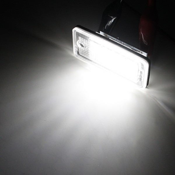 For Audi A3 S3 8P A4 B6 B7 A5 A6 4F Q7 A8 S8 C6 LED Car License Number Plate Light Lamp Assembly 