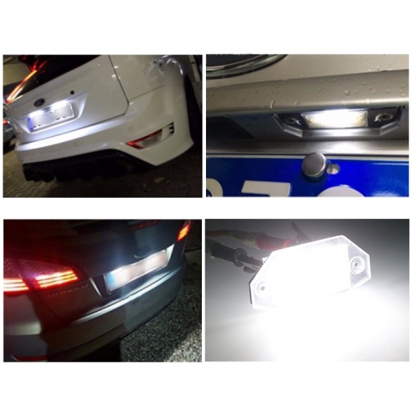 Car Led License Plate Lights Bulb For Ford Mondeo MK3 4/5 Door