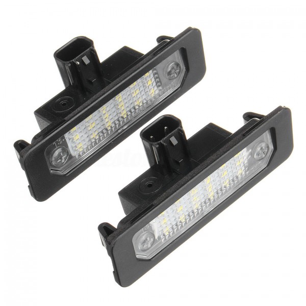 White 12V Car Number Light Led License Plate Lamp Assembly for Lincoln MKS MKZ MKT MKX 