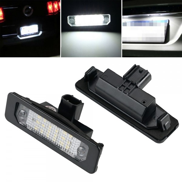 White 12V Car Number Light Led License Plate Lamp Assembly for Lincoln MKS MKZ MKT MKX 