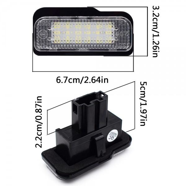 Car LED License Plate Lights Asssembly For Mercedes Benz  W211 W203 5D W219 R171 